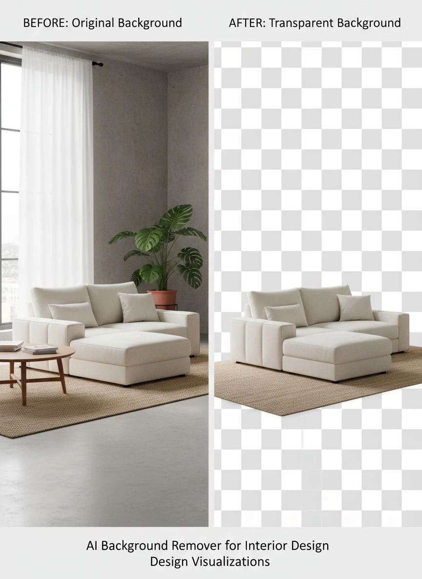 AI background remover for interior design visualizations - Professional Guide